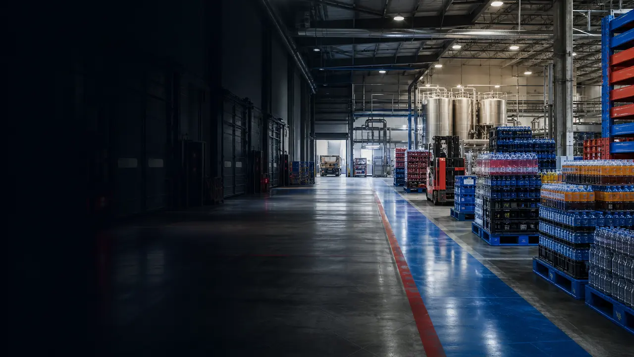 Pallets plásticos para líneas de bebidas, almacén y distribución | MYFI
