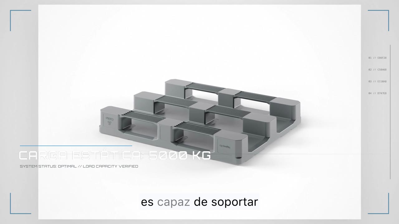 Equilibrio operativo con tarimas plásticas