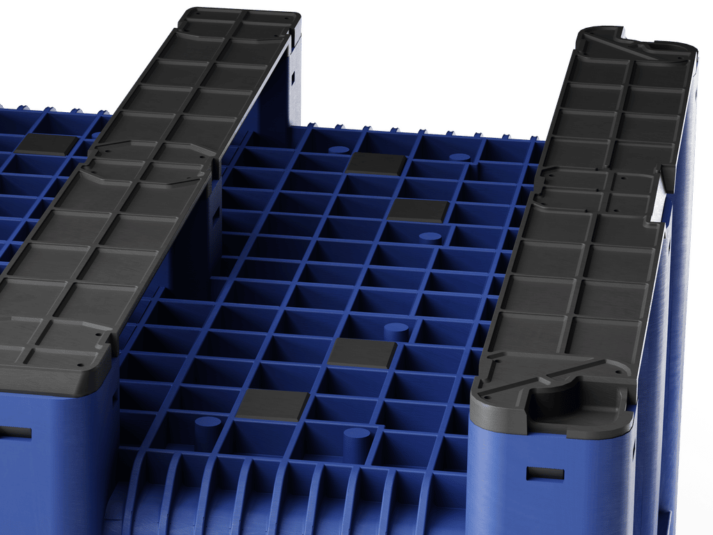 Pallet Box 2.0 (3R-closed) Azul para logística industrial