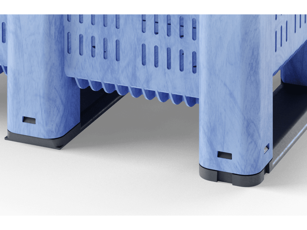 Pallet Box (3R-ventllated) Azul Claro para logística industrial